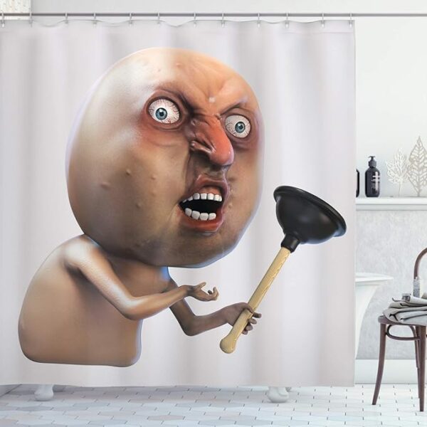 Weirdly Bold Shower Curtain