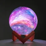 3D Moon Lamp – Touch & remote-controlled LED night light with colorful cosmic glow. Perfect gift, meditation lamp, kids’ room, or space décor.