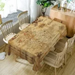 Pirate Map Tablecloth – Fun, Spill-Proof Dining Decor for Kids & Adults. Turn meals into adventures with this whimsical, pirate-themed table cover.