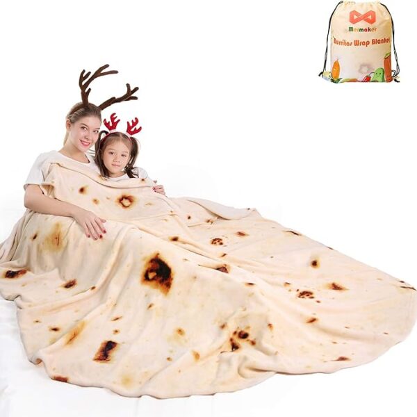 Giant Burrito Tortilla Blanket
