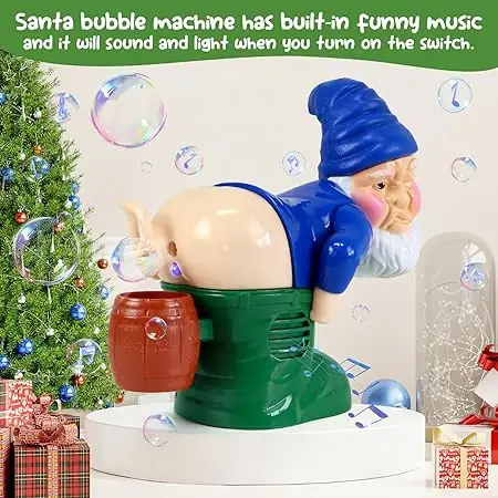 Santa’s Bubbly Butt Blaster – Fun holiday prank toy that farts, plays music, and spreads laughs. Perfect gag gift for kids, adults, and festive fun!