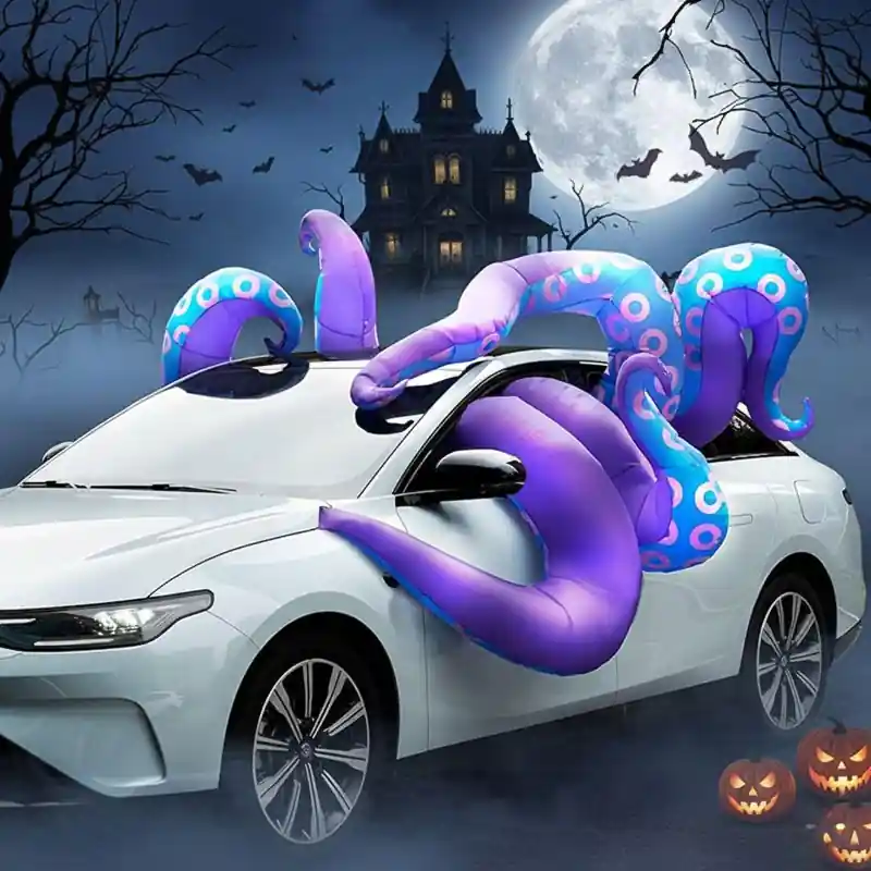 Halloween Octopus Inflatable Car Decor