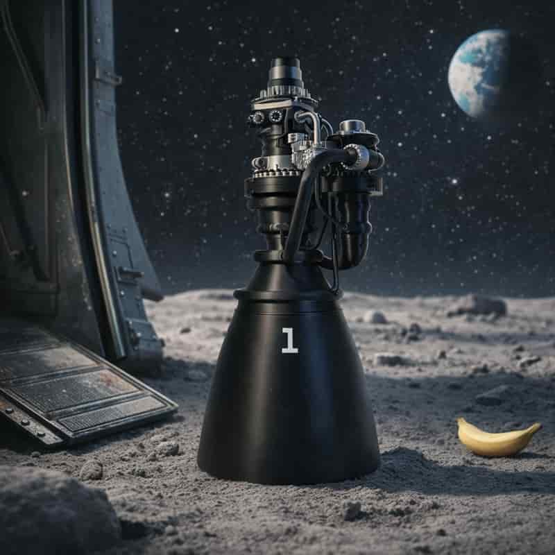 3D‑printed R4ptor‑mk3 rocket engine model, modular design, STEM collectible