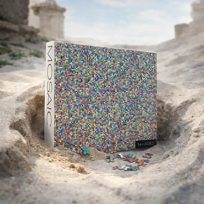 Impossible Difficult Puzzle 1000 Piece colorful jigsaw for adults, challenging mosaic design, fun odd gift idea
