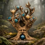 Treant Dice Tower and polyhedral dice display tree for Dungeons & Dragons tabletop RPG gaming